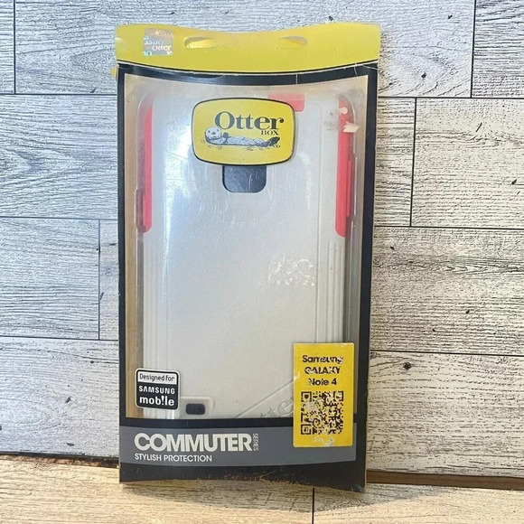 OtterBox Commuter Case for Samsung GALAXY Note 4 NIB Open Box Pink/White Case - Picture 1 of 3